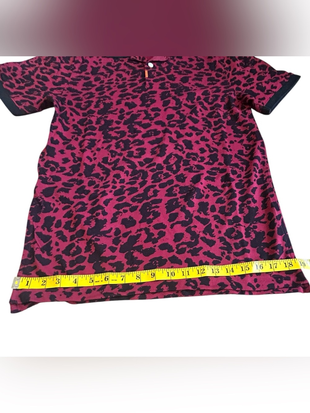 Nike Dri-FIT Leopard Print Cropped Loose Fit Golf Polo S - Picture 4 of 12
